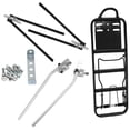 thumbnail image 2 of Amdieu Versatile Rear Pannier Rack 35-50cm Bicycle Front & Rear Rack, Black, 2 of 8