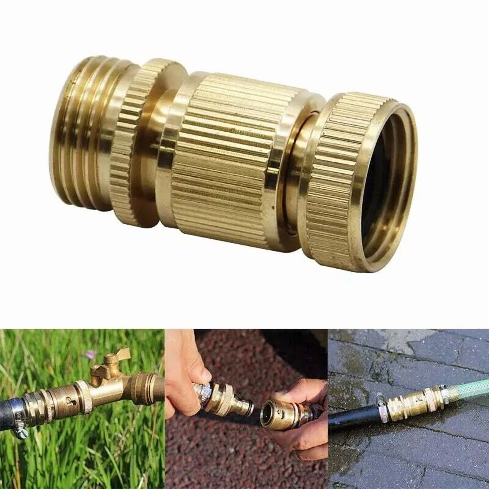 PURELY- Convenient Brass Quick Connect Garden Hose Fitting For Accessories, 2 Pack