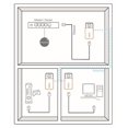 thumbnail image 3 of Adaptador de red Powerline ReadyNet E200 E200K 200 Mbps x2, 3 of 4
