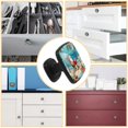 thumbnail image 5 of 4 Pcs Cabinet Handle Drawer Pulls Beach Santa Claus Knobs with Screws Square Furniture Office Cabinet Knob Decoration, 5 of 7