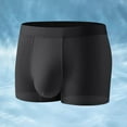 thumbnail image 2 of Mens Boxer Briefs Ice Silk Boxers Lightweight Underwear Comfort Everyday Wear Mens Boxer Shorts Black M, 2 of 5