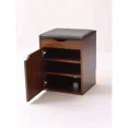 thumbnail image 4 of Banco moderno de nogal con función de almacenamiento y sentado, Ideal para cambio de zapatos de pasillo de entrada, 4 of 4