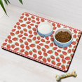 thumbnail image 3 of Dog Food Mat 16x24 Inch Pet Feeding Mat with Cute Red Berry Pattern, Waterproof, Absorbent, Non-Slip, Quick Dry, Washable for Dogs and Cats Feeding Bowls, 3 of 7