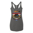 thumbnail image 2 of Wild Bobby Mustang Powered by Ford Performance Cars and Trucks Women Tri-Blend Racerback Tank Top, Premium Heather, Small, 2 of 6