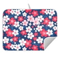 thumbnail image 5 of Ryvnso Cherry Blossoming Dish Drying Mat for Kitchen Countertop 18x24 Large Dish Pad Drainer Rack Dish Sink Mats, 5 of 7