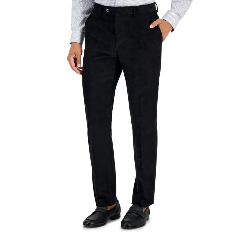 Tommy Hilfiger Men's Modern Fit Solid Corduroy Pants Black Tommy Hilfiger Men's Modern Fit Solid Corduroy Pants Black