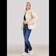 thumbnail image 5 of Chaquetas Acolchadas para Mujer, Informales, de Cuello Alto, Larga, Abrigos de Invierno Extragrandes con Cremallera Cremoso XXL, 5 of 7
