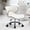White, variant on Black Swivel & Adjustable Pedicure Stool - Ergonomic Nail tech Chair for Salon Professionals, Comfortable Pedicure Chair with Smooth Rotation