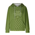 thumbnail image 4 of Camisetas de Verano Largas para Mujeres con Capucha de Manga Larga Impresa con Bolsillos para Uso Casual, Día de San Patricio, Primavera Y Verano, 4 of 7