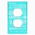 thumbnail image 3 of Metal Light Switch Plate Cover Cafe Diner Coffee Sign Teal COF035, 3 of 13