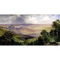 thumbnail image 2 of Thomas Moran 14x9 Black Ornate Wood Framed Double Matted Museum Art Print Titled: Valley of Cuernavaca, 2 of 5