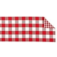 thumbnail image 3 of Red/White Reversible Gingham/Buffalo Check Table Runner 14x72, 3 of 3