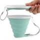 thumbnail image 4 of Taza de viaje plegable de silicona - Taza plegable de silicona para acampar con tapas - Juego de tazas para beber expandible - Portátil, graduado (aleatorio) Fokelyi JQWJ305, 4 of 5