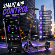 Electric Scooter for Adults, Youth & Big Kids – 19 MPH, 19 Miles Range, Foldable E Scooter with App Control, Dual Braking & Lights, Lightweight Commuting Scooter