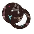 thumbnail image 3 of Goofa Eiffel Tower Printed Stool Covers Round, Waterproof Round Bar Stool Covers Anti-Slip Round Bar Stool Seat Cover with Elastic Bands Durable -14 inch, 3 of 7