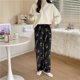 thumbnail image 4 of Lindos pantalones de pijama de dibujos animados para mujer, pantalones de pijama de felpa, pantalones de pijama de Navidad de Halloween, pantalones de dormir de anime Kawaii, pijamas de Navidad, 4 of 7