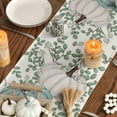 thumbnail image 7 of mubwai Pumpkins Eucalyptus Leaves Fall Table Runner, Autumn Thanksgiving Kitchen Dining Table Decoration for Home Party Decor 13x108 Inch, 7 of 7