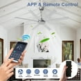 thumbnail image 3 of 66-Inch Indoor/Outdoor Ceiling Fan without Light - Large Ceiling Fan with 8-Blade in Wood Sliver, Remote & App Control, Quiet DC Motor​, 3 of 9