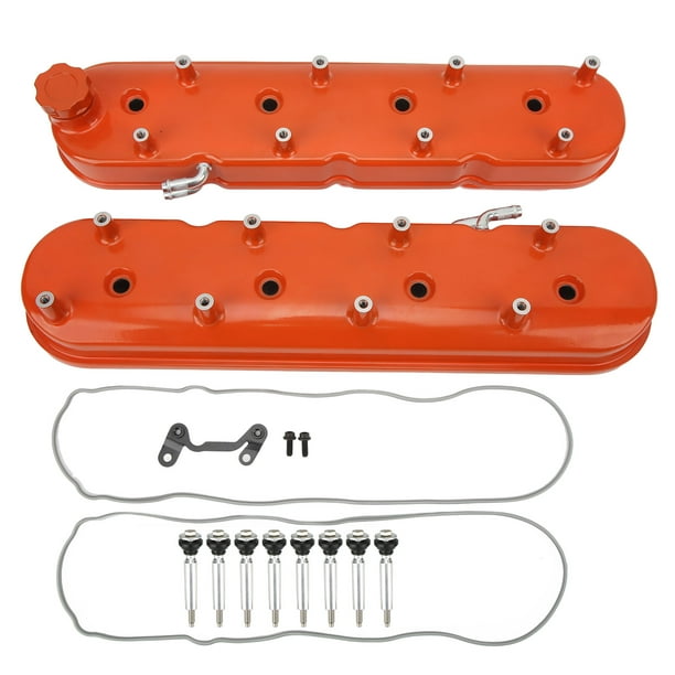 LS Valve Cover,Engine Valve Cover Orange Engine Valve Cover Kit Engine