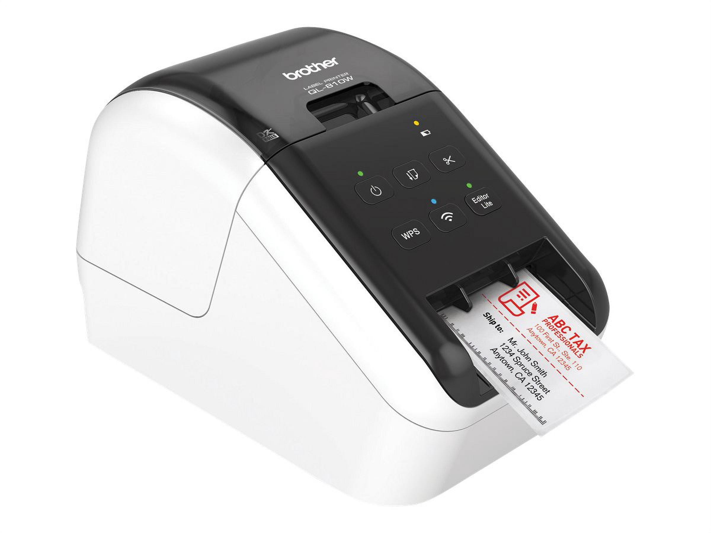 Brother QL-810W Ultra-Fast Direct Thermal Label Printer – Wireless, USB, High-Speed Desktop Label Maker