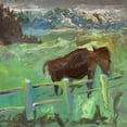 thumbnail image 2 of Grayscale 26x26 White Modern Wood Framed Museum Art Print Titled - Buffalo I, 2 of 4