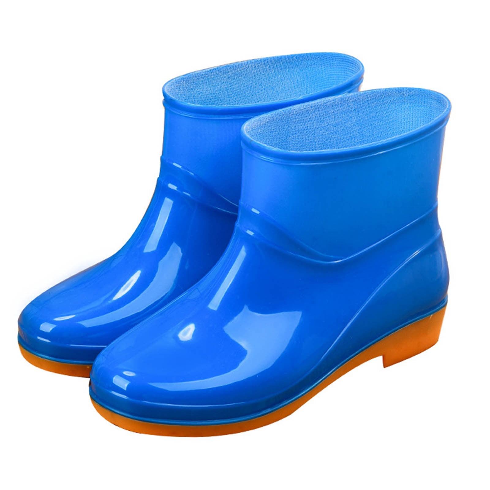 IUJSOY Women's Short Ankle Rain Boots Waterproof Lightweight Garden Work Rain Shoes for Women
