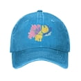 thumbnail image 1 of ZICANCN Colorful Flower Oil Painting Adjustable Baseball Cap Women , Hats for Men Adult Washed Cotton Denim Baseball Caps Fashion Blue, 1 of 8