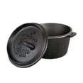 thumbnail image 4 of Stansport 1 QT Pre-Seasoned Cast Iron Dutch Oven Flat Bottom, 4 of 10