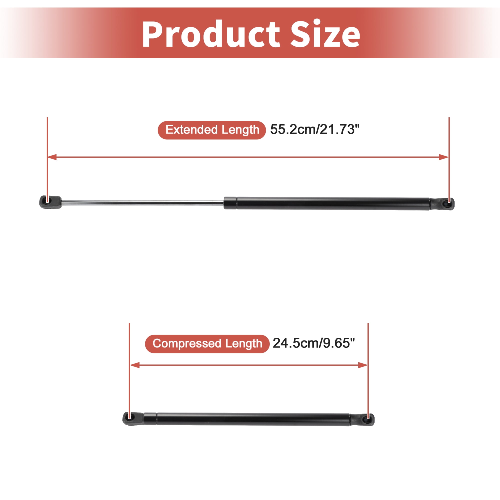 Unique Bargains 2Pcs Rear Hatch Lift Supports Gas Struts for Hyundai Accent 2007-2011