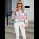 thumbnail image 5 of Blusas Bohemias con Cuello en V y Mangas Farol para Mujer 2025 Rojo y Verde XL, 5 of 10