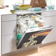 thumbnail image 2 of Yayeee Magnetic Dishwasher Cover for The Front Decoration Home Kitchen Machine Sticker Protector, Black Skeleton, 2 of 6