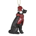 thumbnail image 2 of Design Toscano Black Labrador Retriever Holiday Dog Ornament Sculpture, 2 of 8
