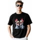 thumbnail image 5 of T-Shirts for Men, Cock Funny Crew Neck Cotton T-Shirt Men's Short Sleeve Watercolor Animal, 5 of 8