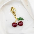 thumbnail image 5 of Cherry Keychain Cherry Bag Charms Purse Charms for Handbags, 5 of 5