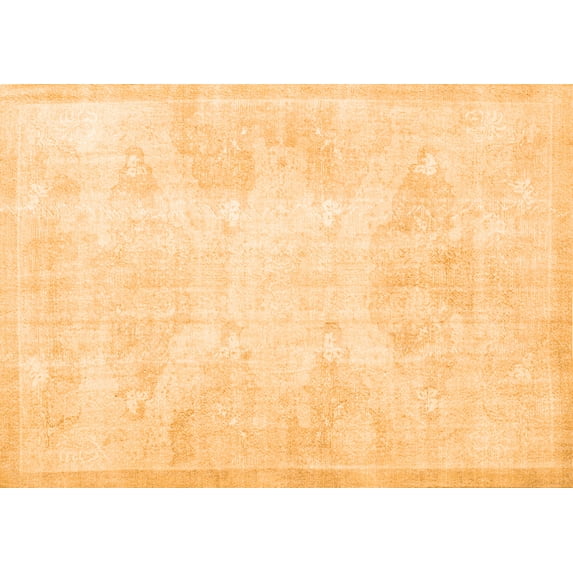 Ahgly Company Indoor Rectangle Persian Orange Traditional Area Rugs, 6' x 9'