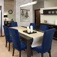 thumbnail image 2 of Unique Bargains Stretch Plush Short Dining Chair Cover Slipcovers Navy Blue, 2 of 7