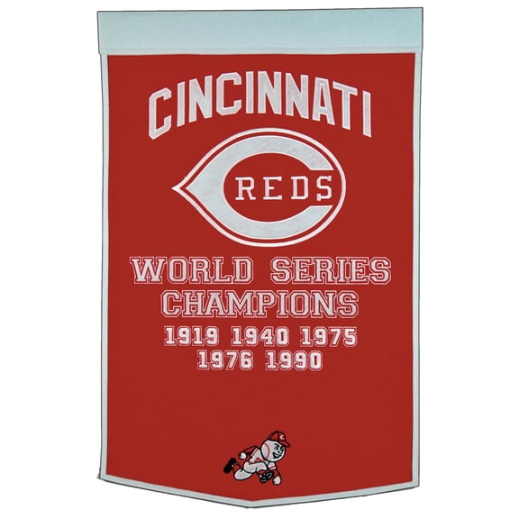 Cincinnati Reds 24" x 38" Wool Dynasty Banner