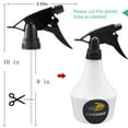 thumbnail image 5 of CarCarez 16 oz Heavy Duty Plastic Trigger Spray Bottle, Chemical Resistant Cleaning Sprayer, 3 pack, 5 of 7