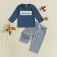 thumbnail image 2 of xaweyi Toddler Newborn Baby Boy Outfit Long Sleeve Sweatshirts Pants Clothes Set Infant Boys Fall Winter 2PCS,Sizes 18-24 Months, 2 of 6