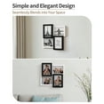 thumbnail image 3 of Afuly 4x6 Collage Picture Frames, 4 Opening Wooden Photo Frames for Wall Hanging or Tabletop Display, Black and White Home Decor Gift, 3 of 10