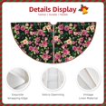 thumbnail image 3 of Fotbe Rose Flowers Pattern Christmas Tree Skirt, Tree Skirts Plush Christmas Decorations, Christmas Tree Skirts Xmas Decorations Holiday Party Decor-36", 3 of 6