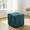 Blue + MDF, variant on Ottoman Foot Rest - Soft and Comfortable Square Corduroy Woven Design Sofa Stool for Living Room, Bedroom, Office, Cozy Accent Seating