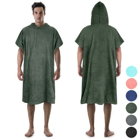 Flyingstar Surf Towel Robe, Quick Dry Beach Wetsuit, Bath Poncho, Surfing Swimming Bathing Unisex