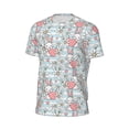 thumbnail image 6 of Wukai Cute Rabbit And Heart Print Men's Short-Sleeved Mesh T-Shirt,Quick-Dry Short Sleeve Workout T-Shirt-XX-Large, 6 of 8