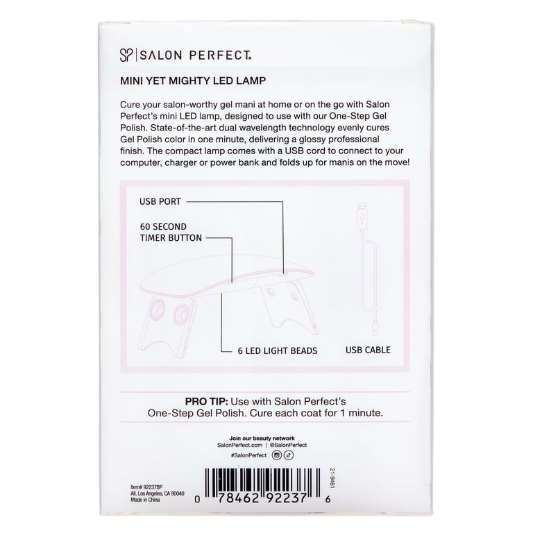 Salon Perfect Mini UV LED Gel Lamp, USB Powered photo 6