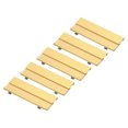 thumbnail image 1 of Unique Bargains 2.73 x 0.97inch Name Tags Kit,5pack Blank Badge with Pin,Gold Tone, 1 of 6