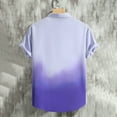 thumbnail image 4 of hotojiny Mens Gradient Shirts Casual Button down Short Sleeve Beach Summer Shirts Fashion Vacation Tee Clothes, 4 of 4