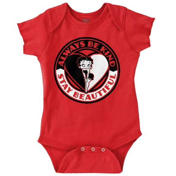 Betty Boop Always Be Kind Cute Bodysuit Jumper Girls Infant Baby Brisco Brands 18M