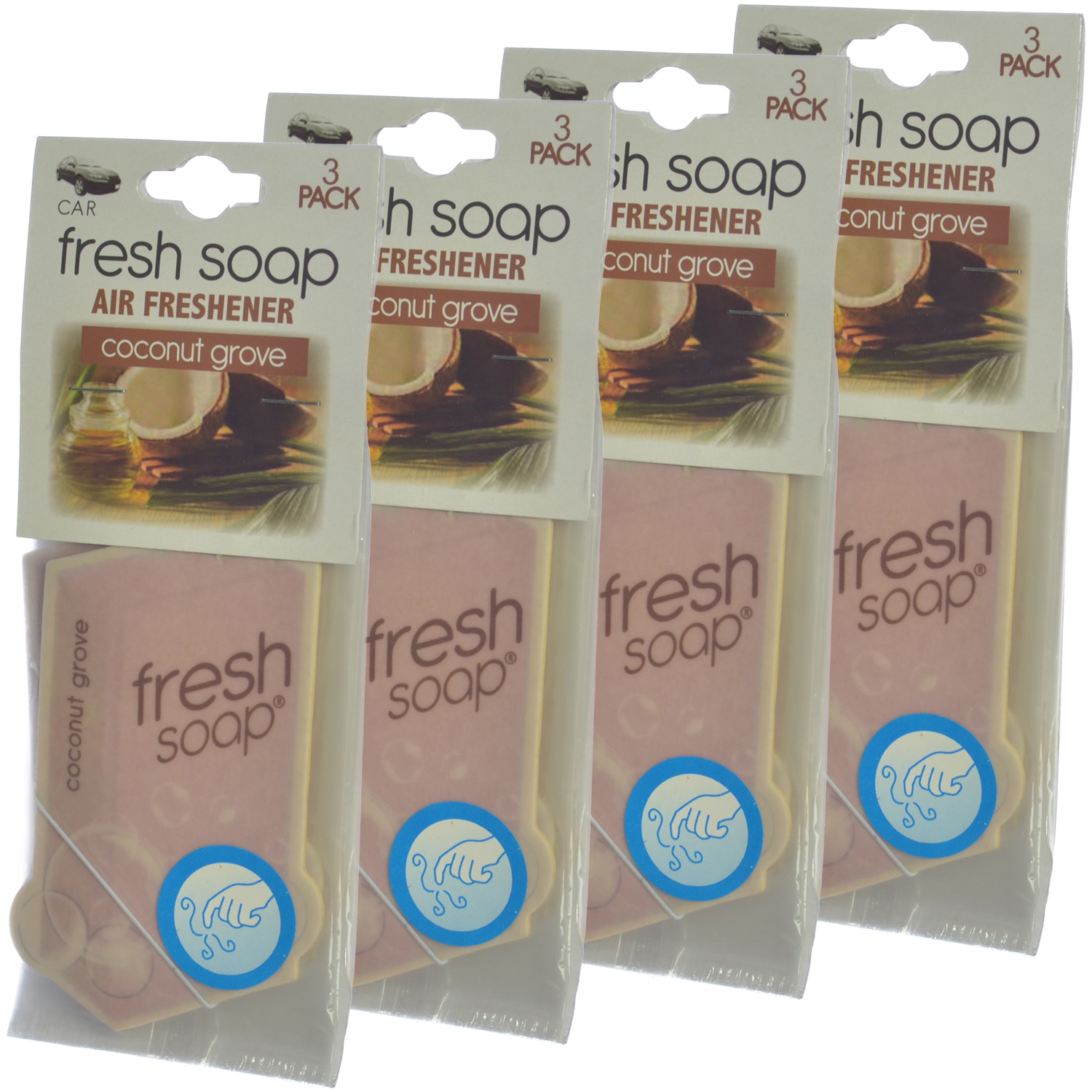 Fresh Soap Car Air Freshener Cardboard Hanging Long Lasting Scent