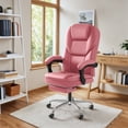thumbnail image 3 of Homall Angle Height Adjustable Office Chair&nbsp;Reclining Computer Chair Ergonomic Executive Leather Chair Support 8 Hours Heavy Duty Design,Pink, 3 of 7